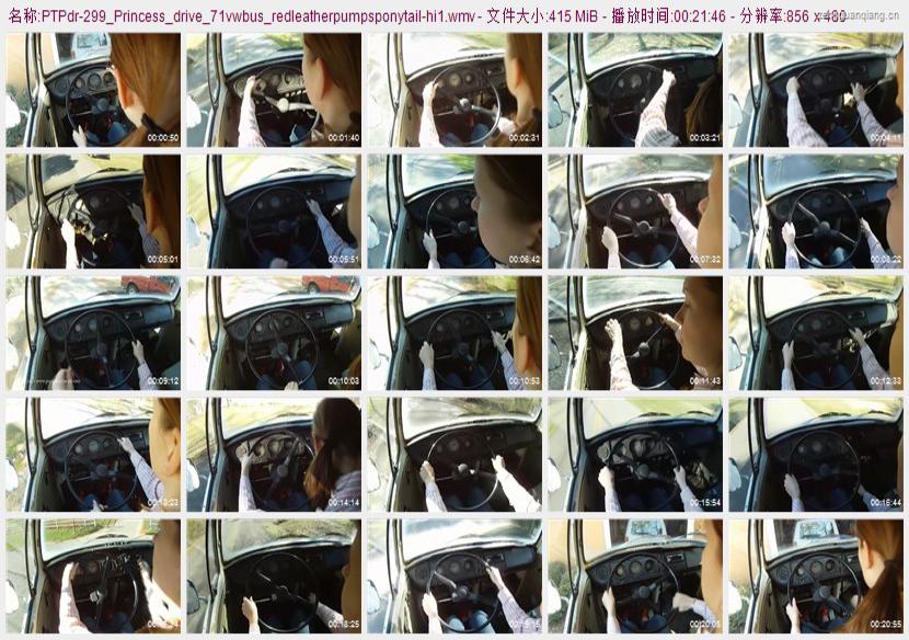 ptpdr-299_Princess_drive_71vwbus_redleatherpumpsponytail